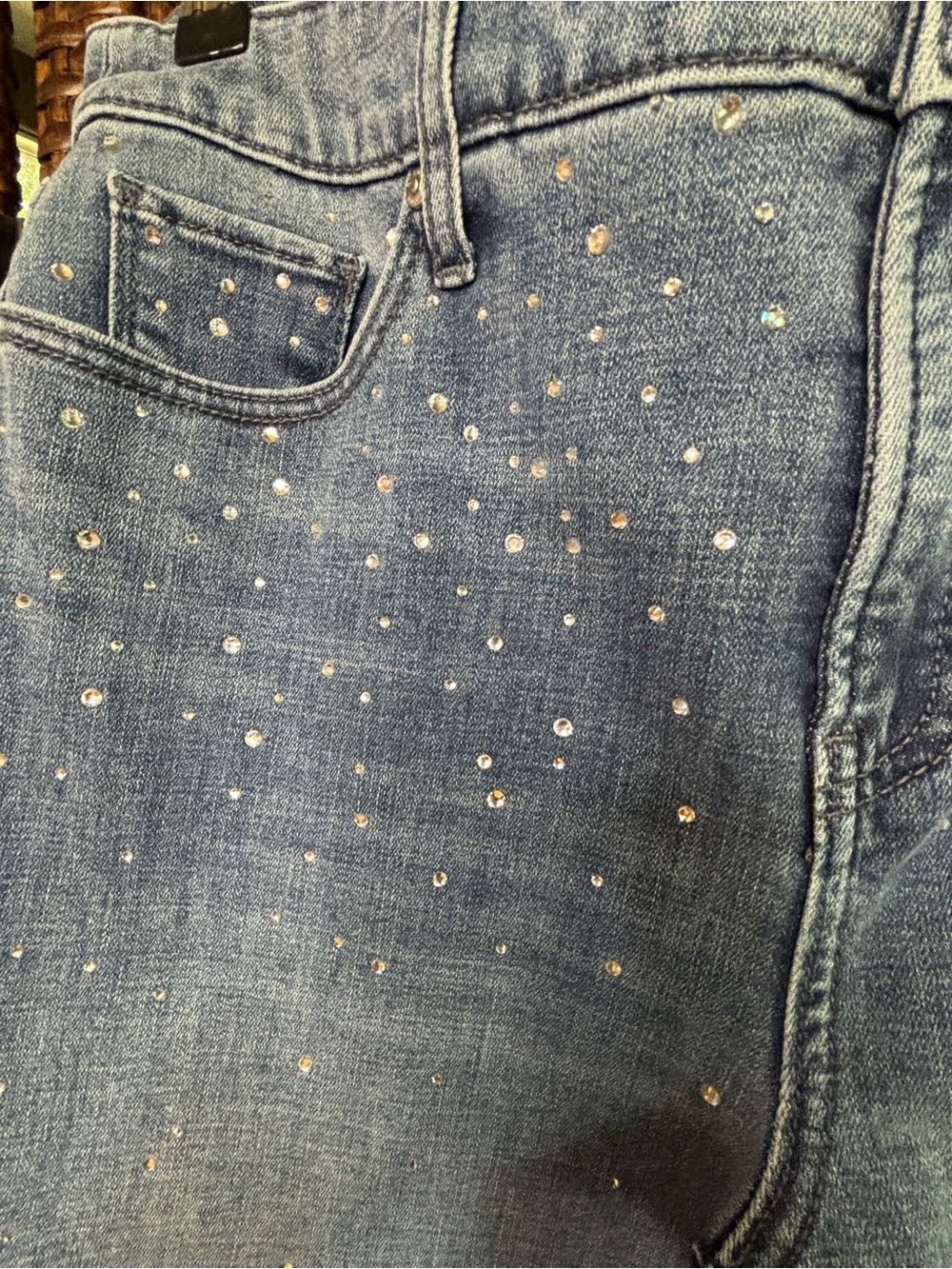 Chico’s Rhinestone Embellished Jeans - Picture 6 of 10